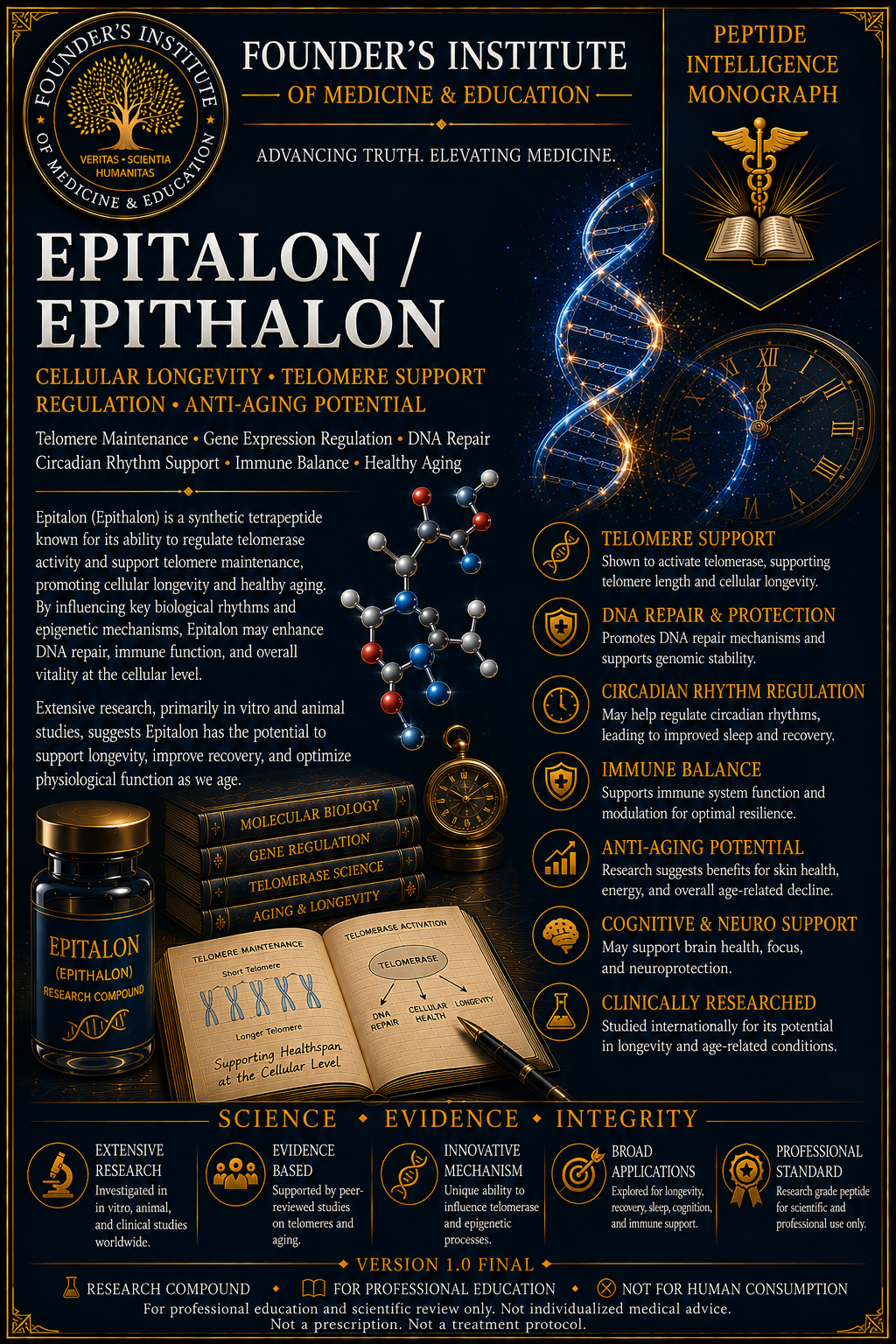 Epitalon (Epithalon; AEDG) — Peptide Intelligence Monograph