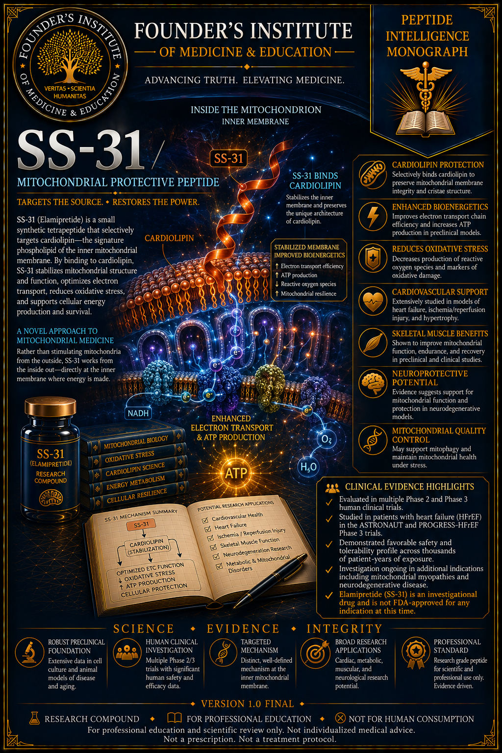 SS-31 (Elamipretide) — Peptide Intelligence Monograph