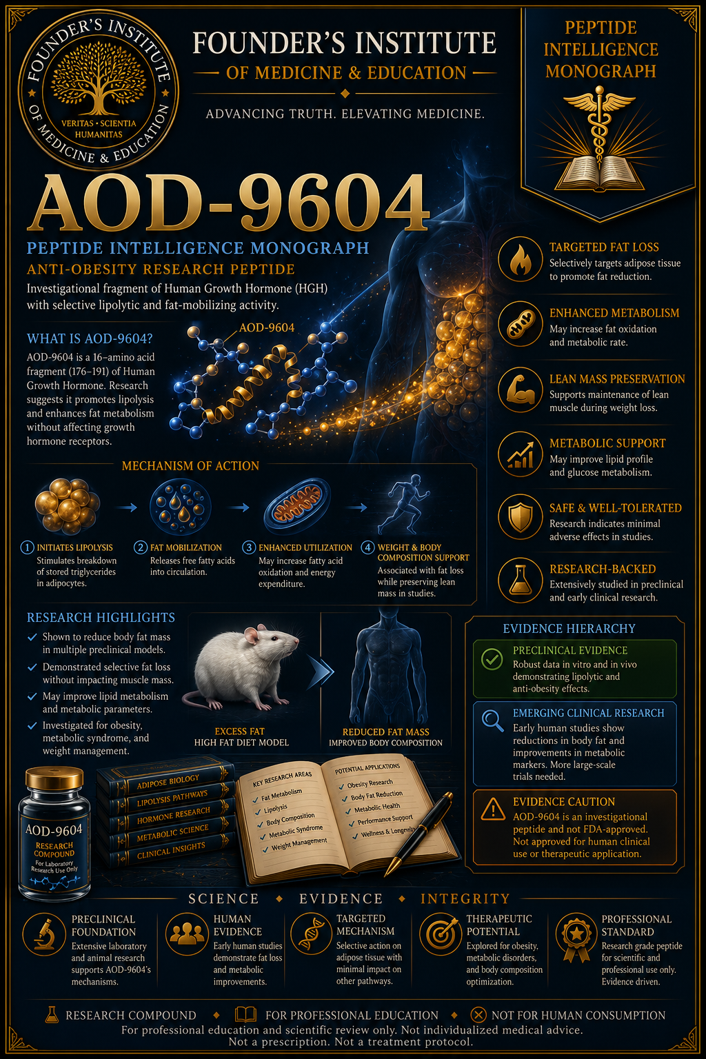 GH Fragment 176-191 (AOD-9604) Peptide Intelligence Monograph | FIME